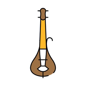 new generation electric violin icon color illustration vector