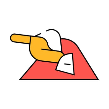 spice spatula icon color illustration vector