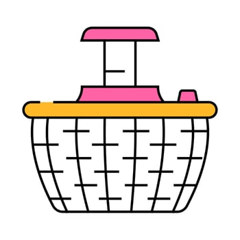 leaf washer icon color illustration vector