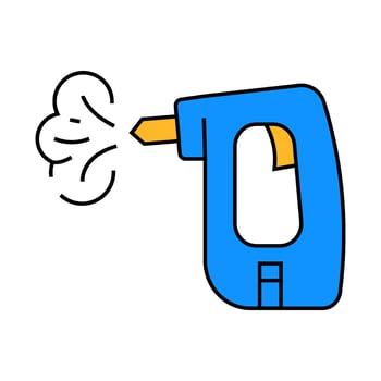 steam cleaner home accessory icon color illustration vector