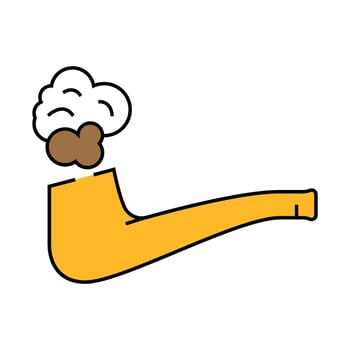fume smell icon color illustration vector
