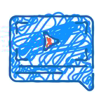 review icon doodle illustration vector