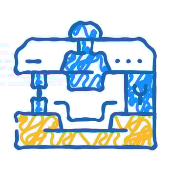 production goods icon doodle illustration vector