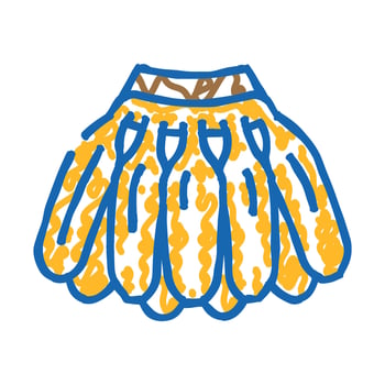 baby banana icon doodle illustration vector