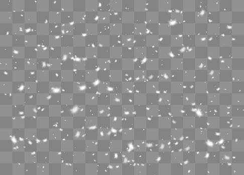 Snowy background with delicate Christmas snowflakes vector