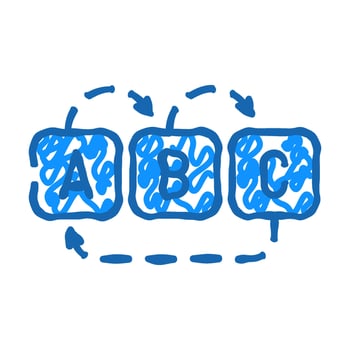 redirect chain seo icon doodle illustration vector