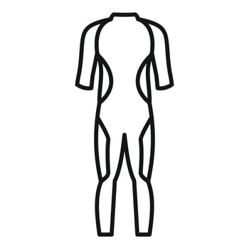 Diving suit icon representing underwater sports and activities vector