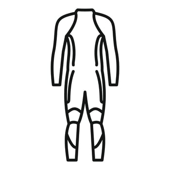 Diving suit icon representing underwater swimming and diving equipment vector