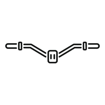 Bike handlebar with speedometer showing three gears icon vector