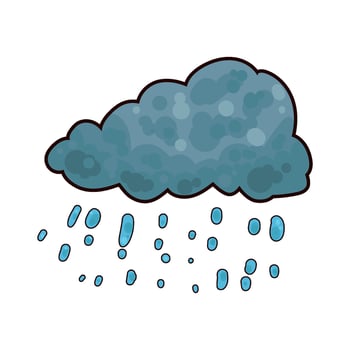 Illustration of rainy vector