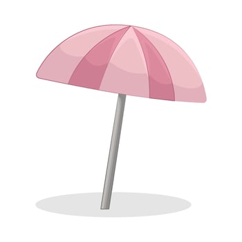 Illustration of beach umbrella vector