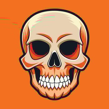 Mystical Skull Echoes from the Underworld vector