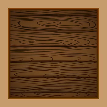 realistic imitation of wood texture on a square shape vector