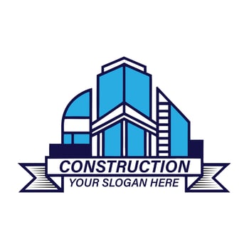 modern real estate, realtor, property, construction company logo design vector