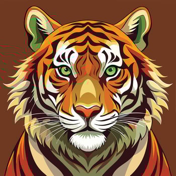 Tigger illustration on Solid background vector