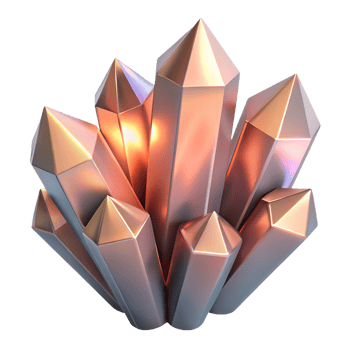 Gemstones crystals 3d illustrations. Precious stones mineral rocks png
