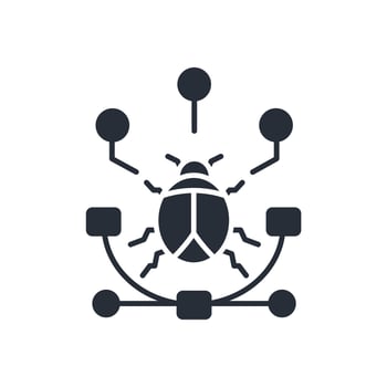 insect icon. .Editable stroke.linear style sign for use web design,logo.Symbol illustration. vector