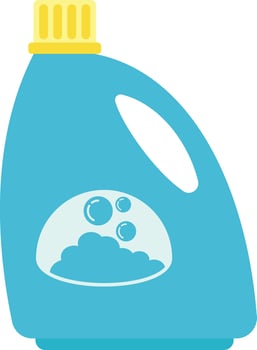 Washing Liquid Detergent. Cleaning Icon vector