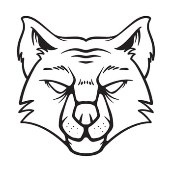 Wild fox hand drawn sketch illustration vector