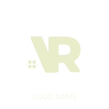 Letter AR Real Estate monogram vector