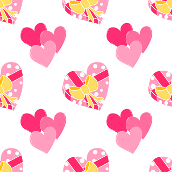 pink heart seamless pattern background png