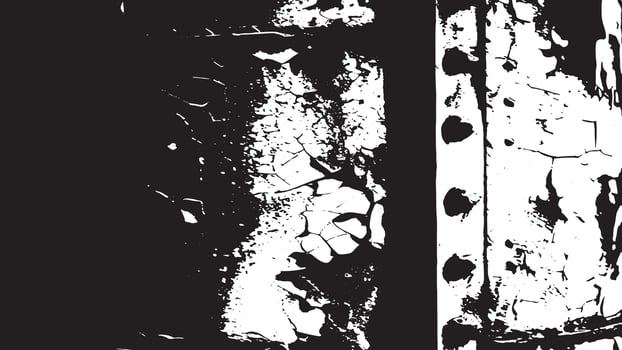 Aged, Cracked, and Grunge Distressed Overlay Monochrome Texture for Rough Background Textures vector