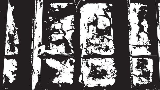 Weathered Grunge Texture with Cracked and Distressed Overlay in Monochrome for Bold Background Designs vector