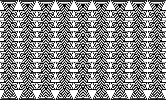 Pyramid pattern, repeat reticulated line abstract triangle background - vector