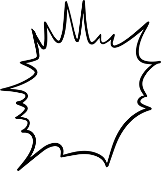 Comic Script Bubble Yelling Illustration png