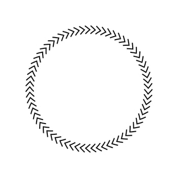 Black chevron arrows circle frame illustration vector