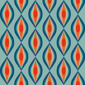 Retro Geometrical pattern in vintage style vector