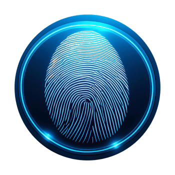 Profile and identity, featuring symbols like a user icon, ID card, and fingerprint symbolizing personal information, identity verification, and online presence. png