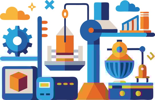illustration of laboratory equipment and tools for scientific research and experimentation vector