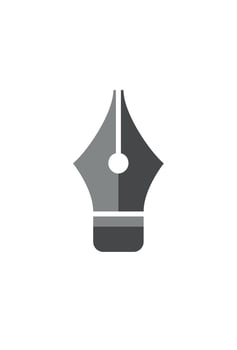simple pen icon for design vector