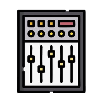 a mixer with a control panel on it vector
