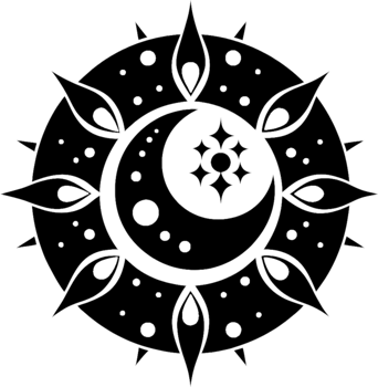 Mandala of Stars and Crescent Moons Artwork. . png