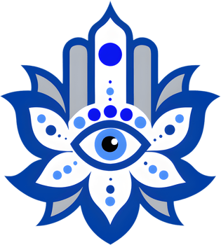 Hamsa amulet clipart, versatile for various applications. . png