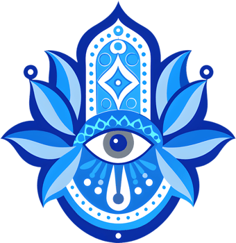 Hamsa amulet clipart, stunning symbol of protection. . png