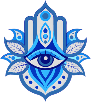 Hamsa amulet clipart, stunning symbol of faith. . png