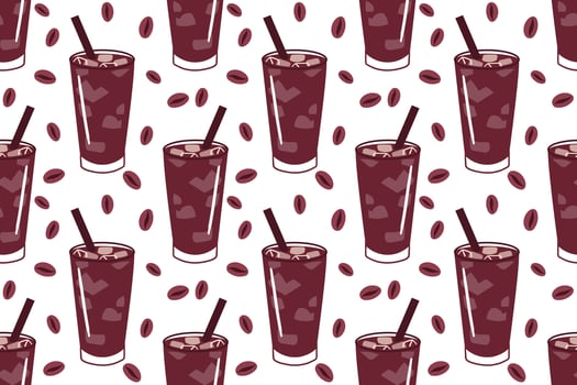 Pattern with hand drawn coffee cups for fabric, wallpapers, wrapping paper, cards and background. Morning coffee, doodle illustration. vector