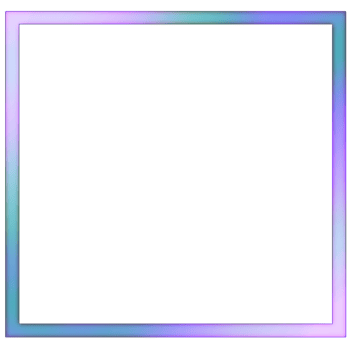 Blue and purple square border on a transparent background png