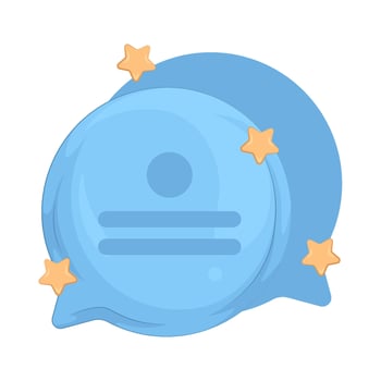 illustration of Funny Chat Bubbles vector