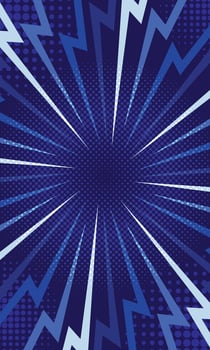 Abstract blue radial stripes wallpaper vector