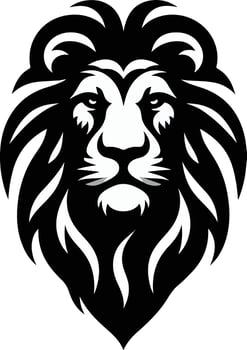 lion black illustration vector