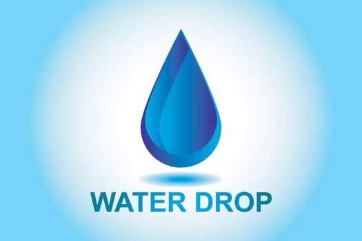 Water drop logo. Liquid drop design. vector