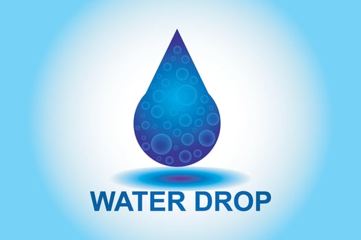 Droplet logo design. Water Droplet icon. vector