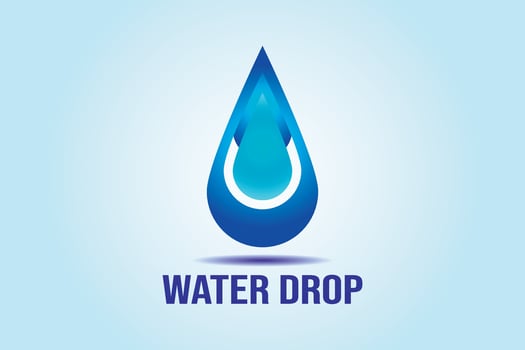 Water drop logo. Droplet icon. vector