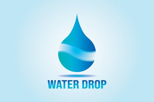 Abstract Water drop logo. Water drop icon. vector
