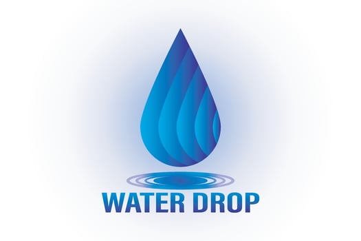 Water drop logo. Abstract Water drop icon. vector