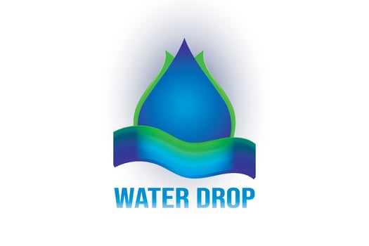 Water logo. Water drop icon. Water drop. vector